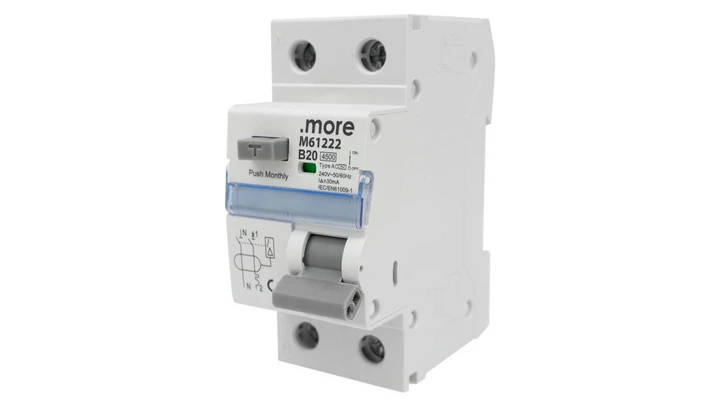 Wyłącznik różnicowo-prądowy z członem nadprądowym 2P B20A 30mA typAC