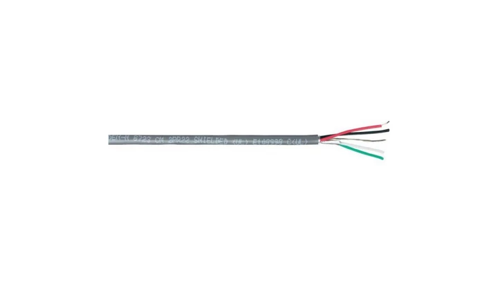 Przewód sterowniczy ekranowany 2x2x22AWG PVC szary 300V BL-8723.01305 /305m/