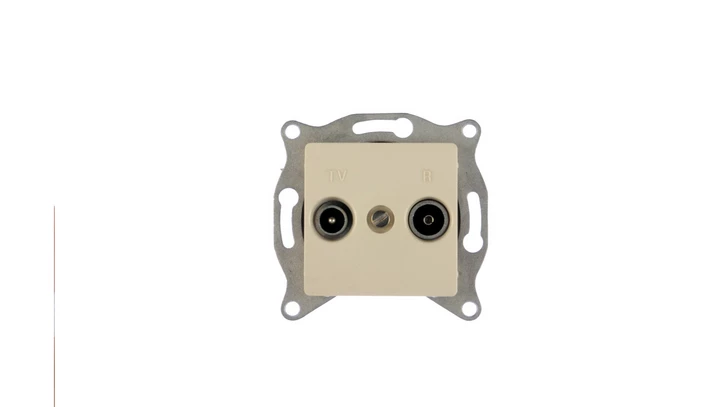 CARIVA Gniazdo antenowe TV/RD kremowe 773734