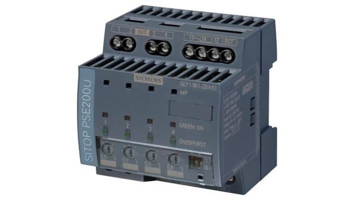 Moduł selektywny 4-kanałowy SITOP PSE200U 3 A NEC klasa 2 wej. 24 V DC/12 A wyj. 24 V/4x 3 A 6EP1961-2BA5