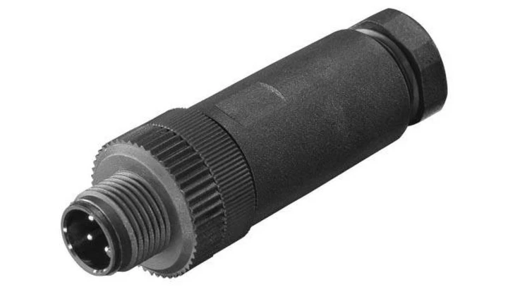 Wtyczka IE Power M12 (kod. A) PRO do podłączenia do zasilacza PS791-1PRO do zasilania napięciem 24 V DC 6GK1907-0DB10-6AA3