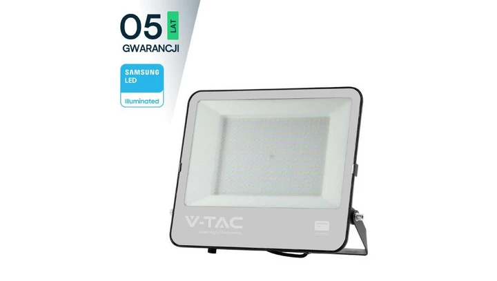 Projektor LED 200W 22960lm 6500K Dioda SAMSUNG 115LM/W IP65 Czarny 5 Lat Gwarancji 23221