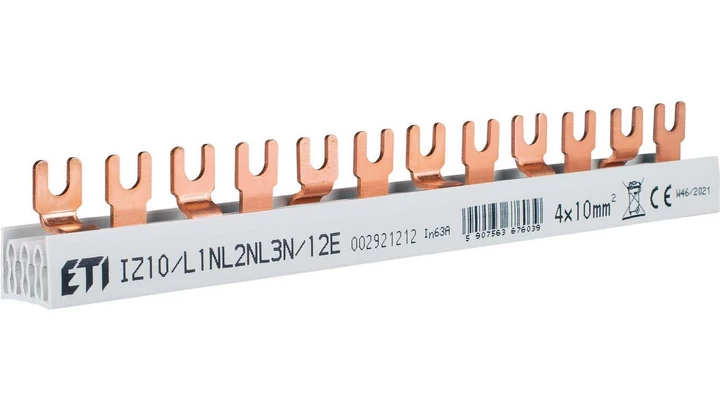 Izolowana szyna zbiorcza IZ10/L1NL2NL3N/12E