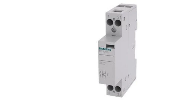 INSTA contactor with 1 NO contact and 1 NC contact Contact for 230 V AC, 400V 20A Control 230 V AC 5TT5801-0