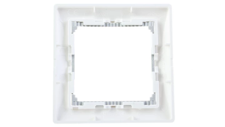 VALENA Ramka pojedyncza pozioma biała/srebro 770491
