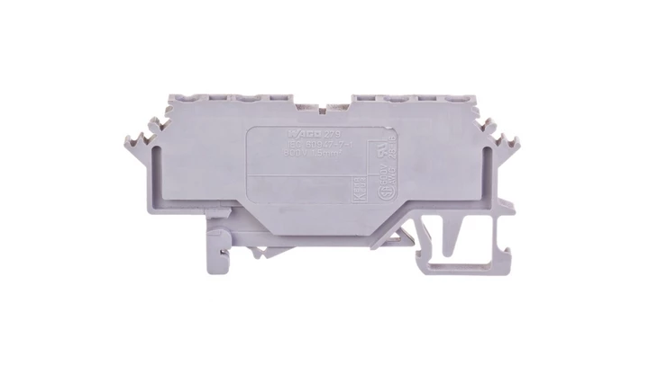 Złączka szynowa 4-przewodowa 1,5mm2 szara 279-626 /100szt./