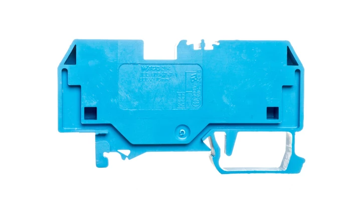 Złączka szynowa 2-przewodowa 10mm2 niebieska 284-904 /25szt./