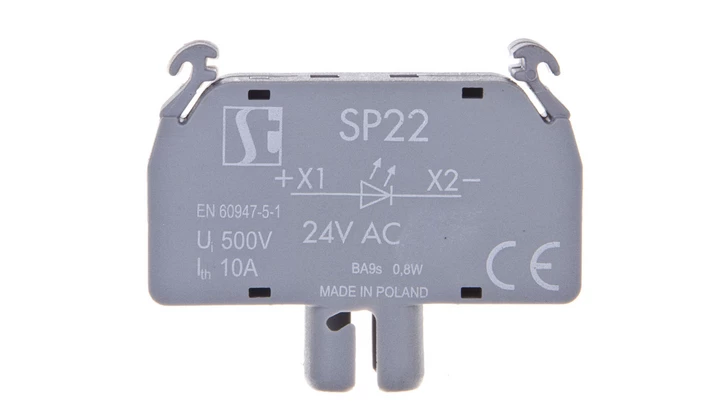 Oprawka lampki LED BA9s 24V AC bez lampki SP22-1435R10