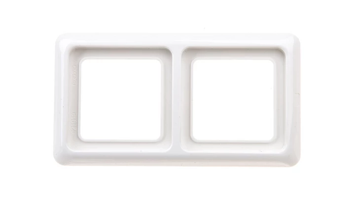 Berker IP44 Ramka hermetyczna podwójna z uszczelką śnieżnobiała 53132909
