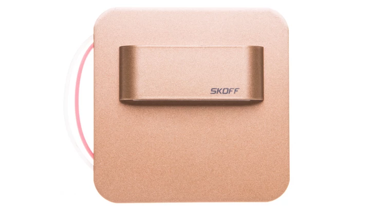 Oprawa przyschodowa SALSA mini stick Short LED Light 10 V DC 0,4 W IP 66 3000 K mosiądz mat