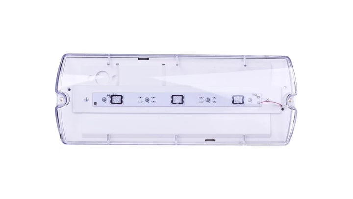 Oprawa awaryjna LED 3,2W 1h IP65 IIkl. jednozadaniowa HELIOS W autotest do niskich pomieszczeń HWM/3,2W/B/1/SE/AT/TR