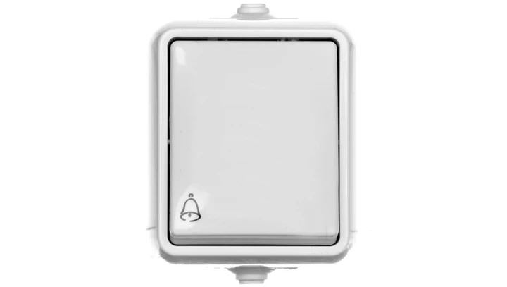 HYDRO Przycisk hermetyczny /dzwonek/ IP44 biały 120404