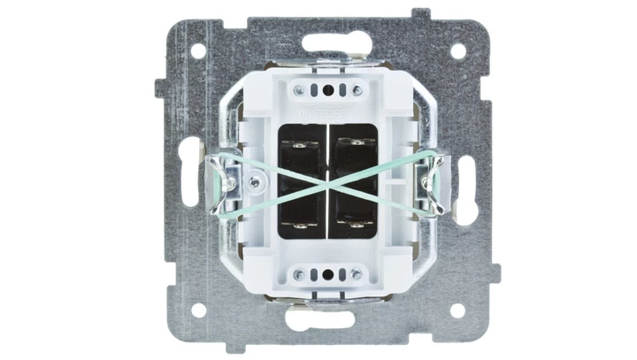 KARO Gniazdo głośnikowe podwójne ecru perłowy GG-2S/m/42