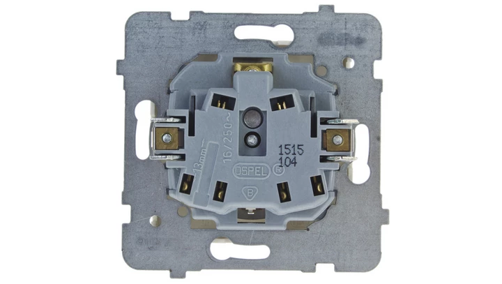 KARO Gniazdo pojedyncze z/u z przesłonami ecru perłowy GP-1SZP/m/42
