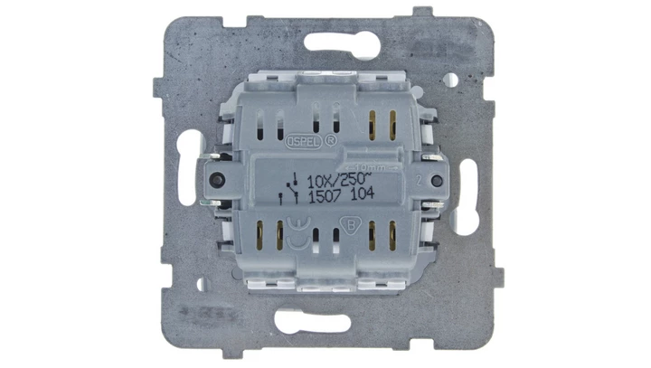 KARO Łącznik kontrolny z podświetleniem srebrny perłowy ŁP-12SS/m/43