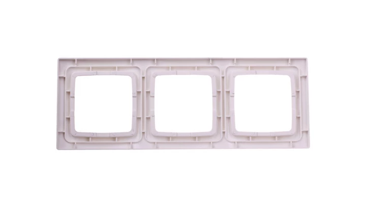 KARO Ramka potrójna ecru perłowy R-3S/42