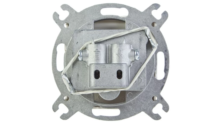 KARO Gniazdo antenowe RTV przelotowe 10dB ecru perłowy GPA-10SP/m/42