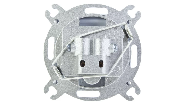 KARO Gniazdo antenowe RTV przelotowe 10dB srebrny perłowy GPA-10SP/m/43