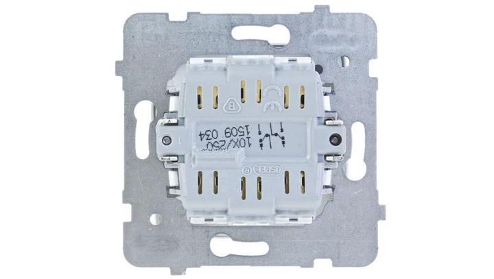 KARO Łącznik schodowy podwójny srebrny perłowy ŁP-10S/m/43