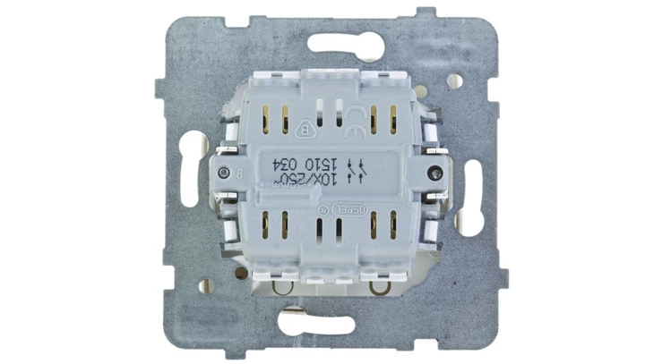 KARO Przycisk podwójny zwierny ecru perłowy ŁP-17S/m/42