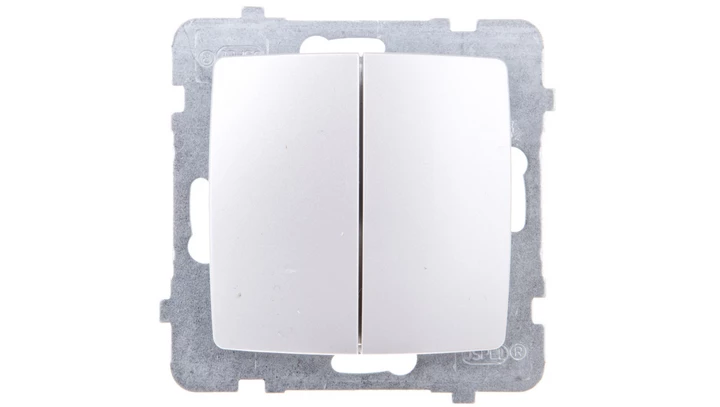 KARO Łącznik świecznikowy srebrny perłowy ŁP-2S/m/43