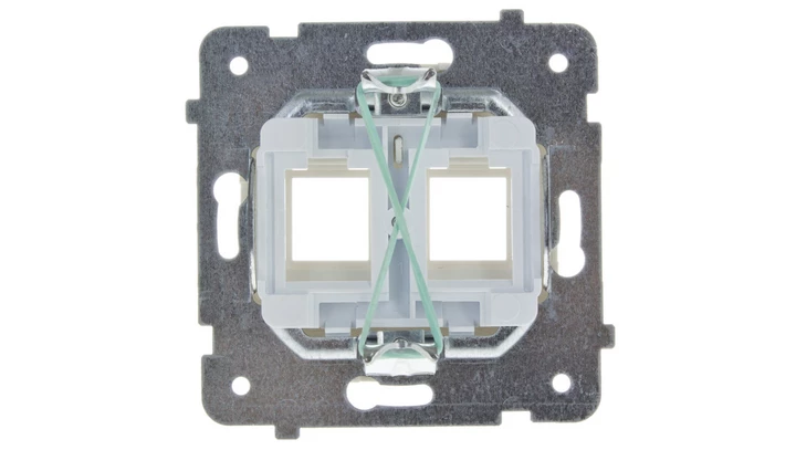 KARO Obudowa gniazda komputerowego podwójnego ecru perłowy GPK-2S/p/42