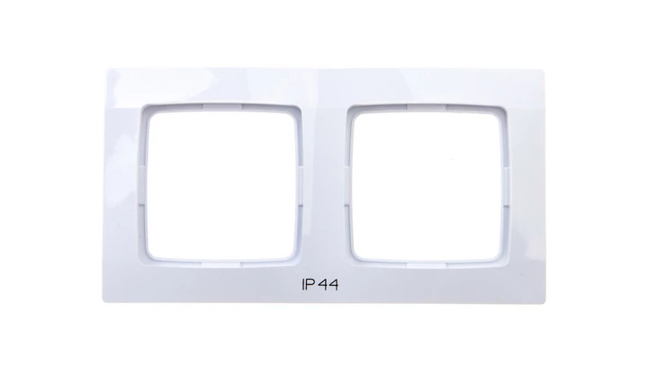KARO Ramka podwójna do łączników IP44 biała RH-2S/00