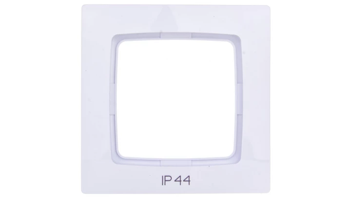 KARO Ramka pojedyncza do łączników IP44 biała RH-1S/00