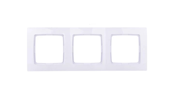 KARO Ramka potrójna biała R-3S/00