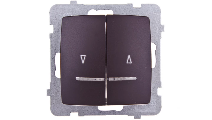 KARO Łącznik żaluzjowy z podświetleniem czekoladowy metalik ŁP-7SS/m/40