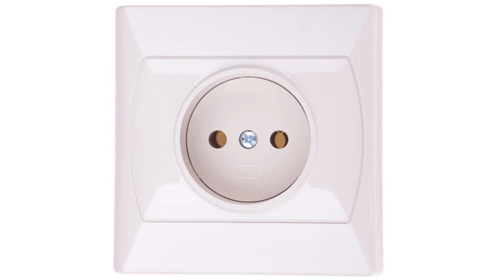 AKCENT Gniazdo pojedyncze b/u beżowe GP-1A/01