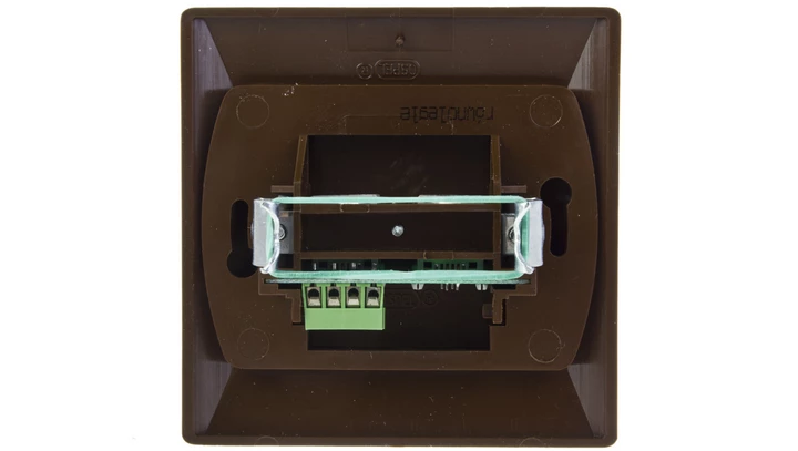 AKCENT Gniazdo telefoniczne podwójne RJ11 równoległe brązowe GPT-2AR/24