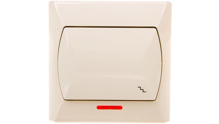 AKCENT Łącznik schodowy z podświetleniem beżowy ŁP-3AS/01