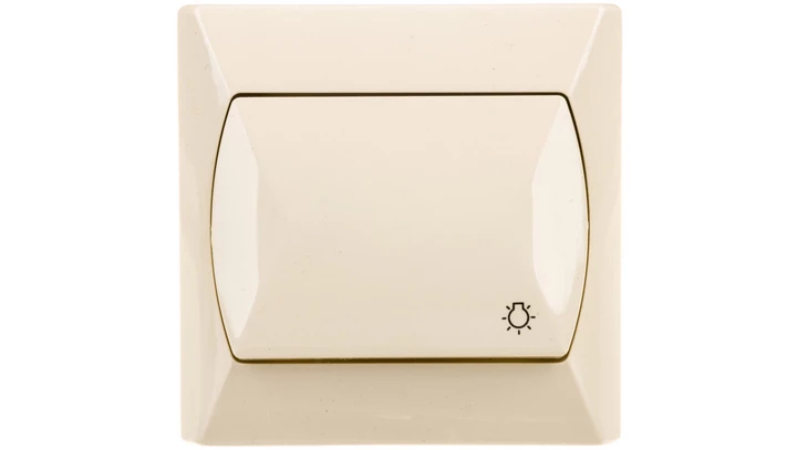 AKCENT Przycisk /światło/ beżowy ŁP-5A/01