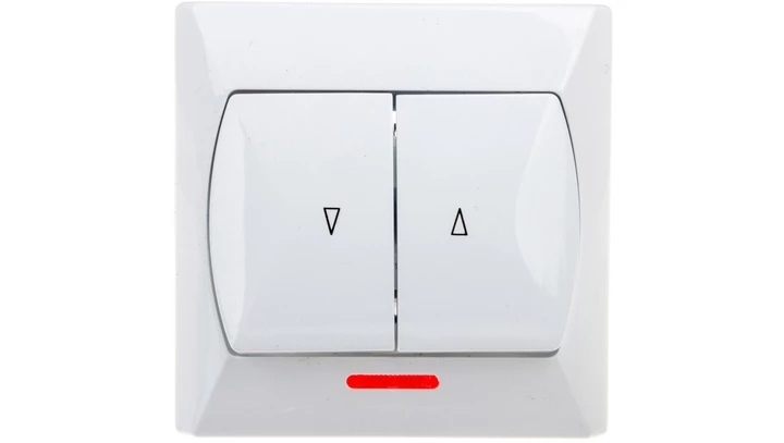 AKCENT Łącznik żaluzjowy z podświetleniem biały ŁP-7AS/00