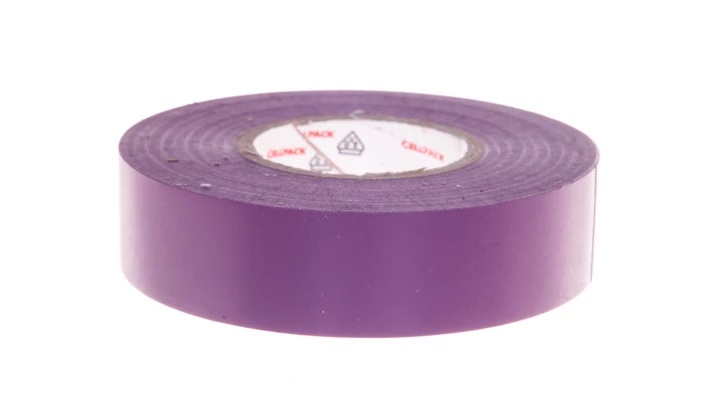 Taśma izolacyjna PVC, 128 0.15-19-25 fioletowa, 145803