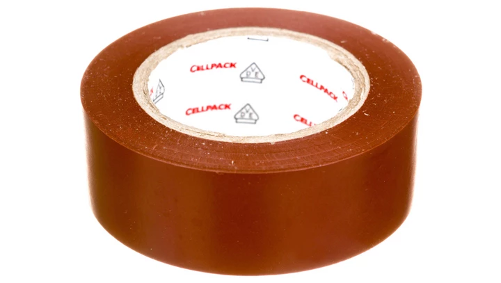 Taśma izolacyjna PVC, 128 0.15-19-10 brązowa, 145817