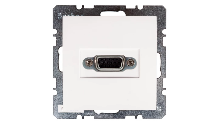 Berker/B.Kwadrat Gniazdo VGA śnieżnobiałe 3315408989