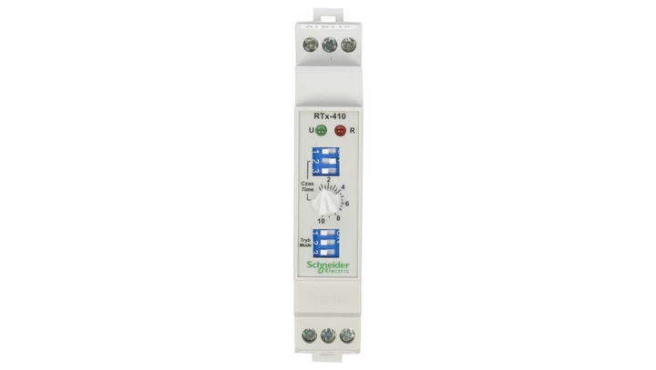 Przekaźnik czasowy 1P 5A 0,01sek-100h 24-240V AC/DC wielofunkcyjny RTx-410 2610391