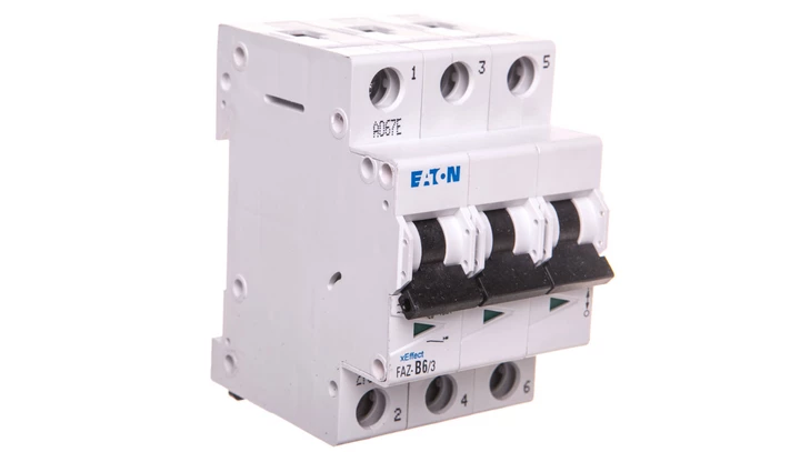 Wyłącznik nadprądowy 3P B 6A 15kA AC FAZ B6/3 278841