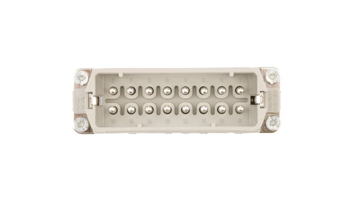 Wkład złącza 16P+PE męski 16A 250V EPIC H-A 16 SS 10530000