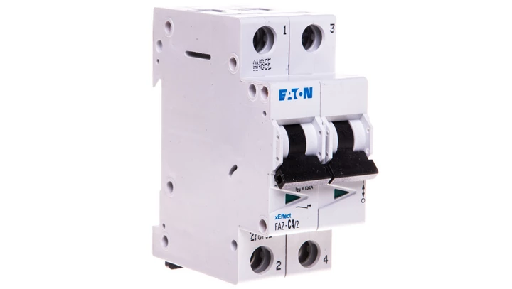 Wyłącznik nadprądowy 2P C 4A 15kA AC FAZ C4/2 278752