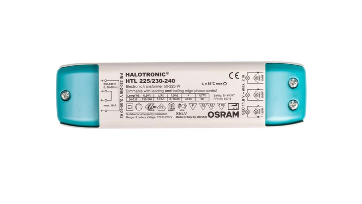 Zasilacz halogenowy 50-225W 230V 11.7V HTL 225/230-240 4008321927026