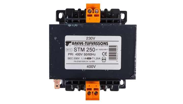 Transformator 1-fazowy separacyjny STM 250 400/230V 1,1A, Ta 40, 16252-9911