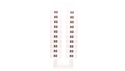 Oznacznik do złączek EURO 2,5-70mm2 /X0/ 43192 (/1 blister=20 szt/