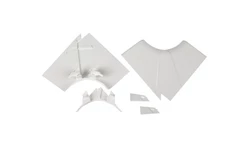 Naroże kanału wewnętrzne regulowane DLP 65x150/195/220 /1x przegroda/ 010607