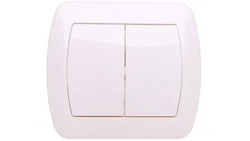 Simon Akord Łącznik schodowy podwójny z podświetleniem biały AW6/2L/11