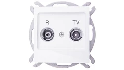 IMPRESJA Gniazdo antenowe RTV zakończeniowe 10dB białe GPA-10YPZ/m/00