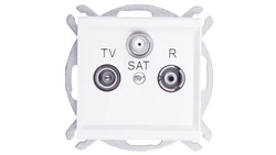 SONATA Gniazdo antenowe RTV-SAT przelotowe ecru GPA-RSP/m/27