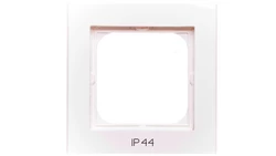 SONATA Ramka pojedyncza do łączników IP44 ecru RH-1R/27